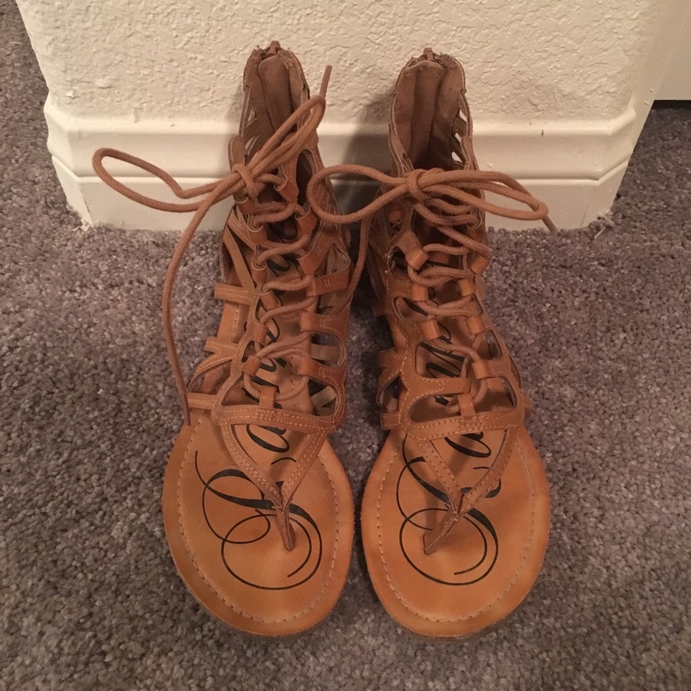 Rampage brown sandals.